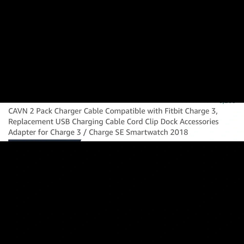 CAVN Fitbit Charge 3. 2 pack of changing cables